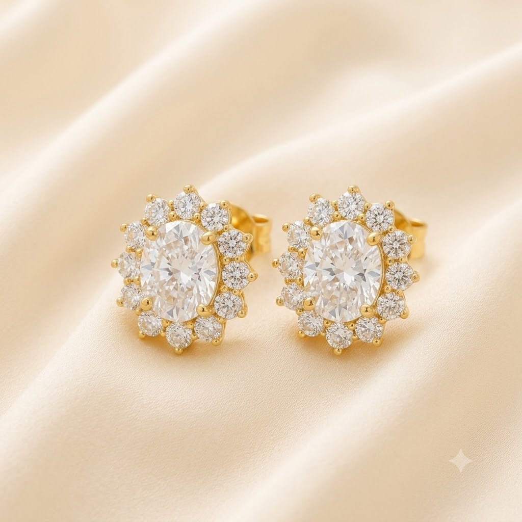Crystal Radiance Stud Earrings